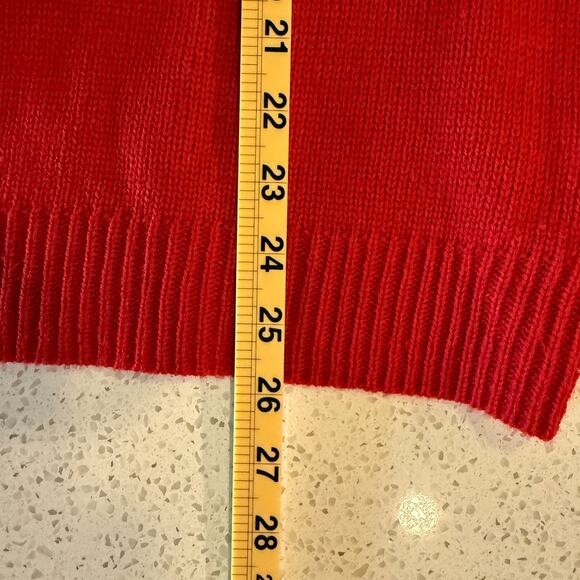 Santa Claws Cat Ugly Christmas Sweater Hoodie Red Sequin Holiday Knit Medium - Picture 10 of 10